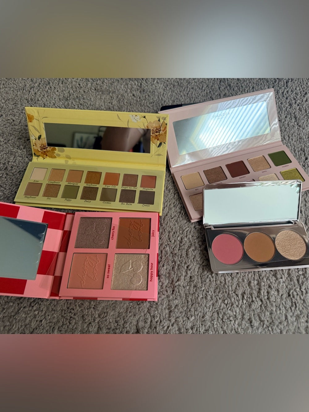 Blush & Eyeshadow Palette Sets - Pink, Peach, Green Shades